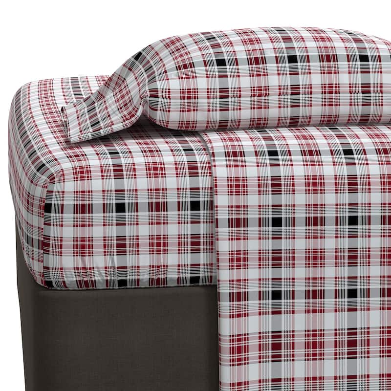 Color Sense Cotton Double Brushed and Extra Warm Flannel Sheet Set