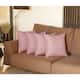 Decorative Square Solid Color Throw Pillow Cover (Set of 4) - Light Pink-22x22