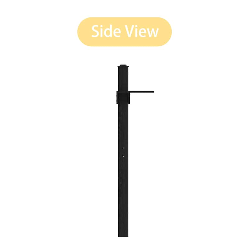 All-Weather HDPS Mailbox Post Black
