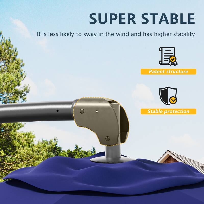 Outdoor 10FT Patio Offset umbrella for Garden