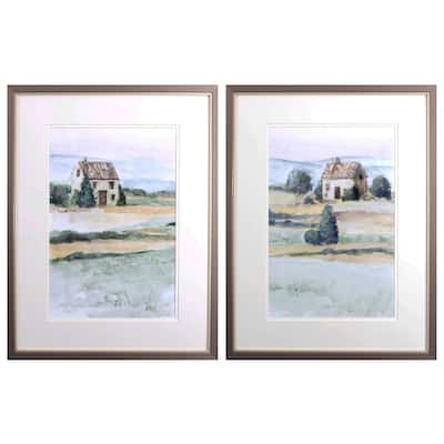 On the Countryside S/2 Framed Art Under glass