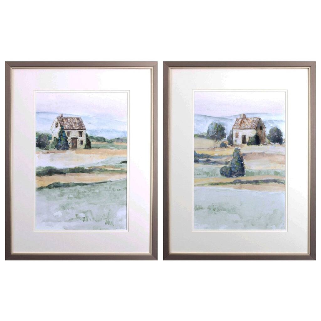On the Countryside S/2 Framed Art Under glass