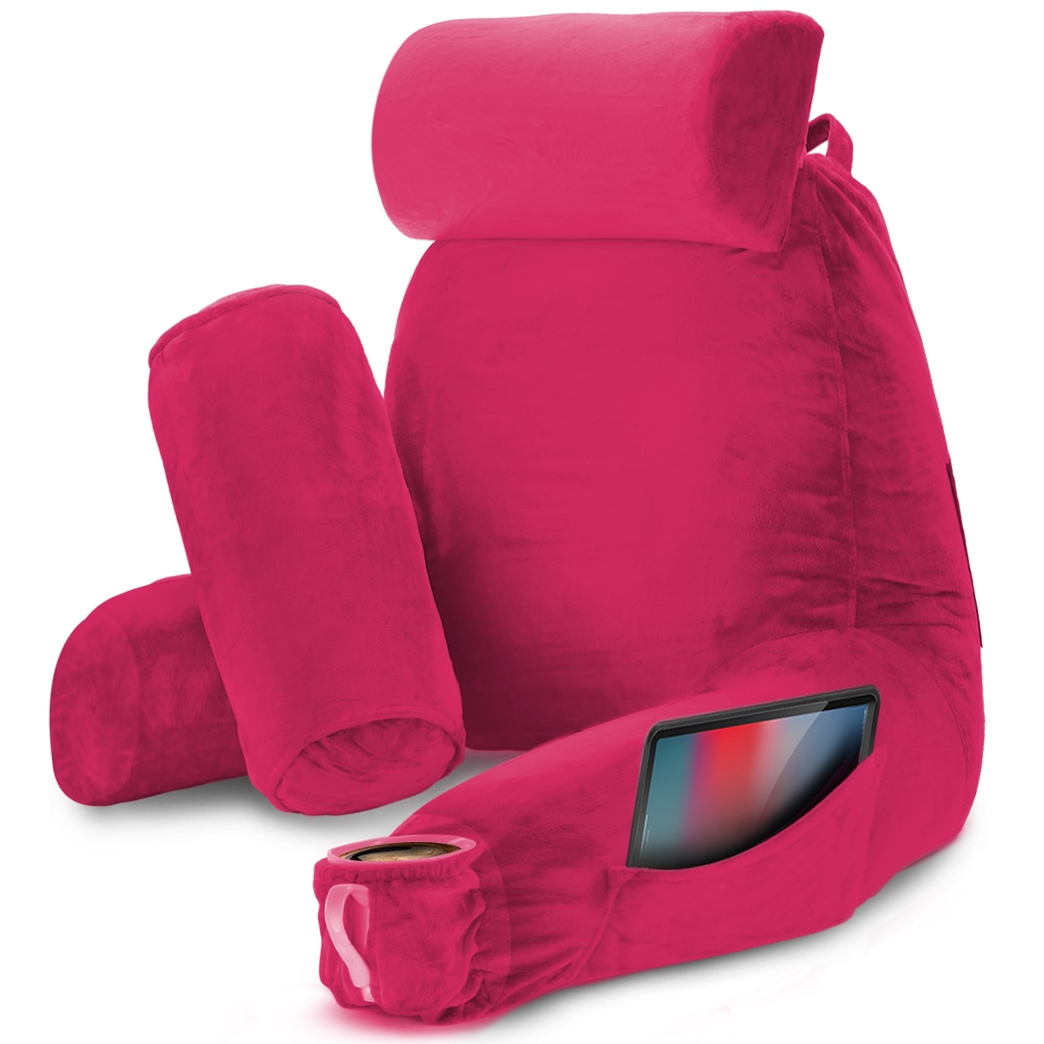 High back cheap reading pillow
