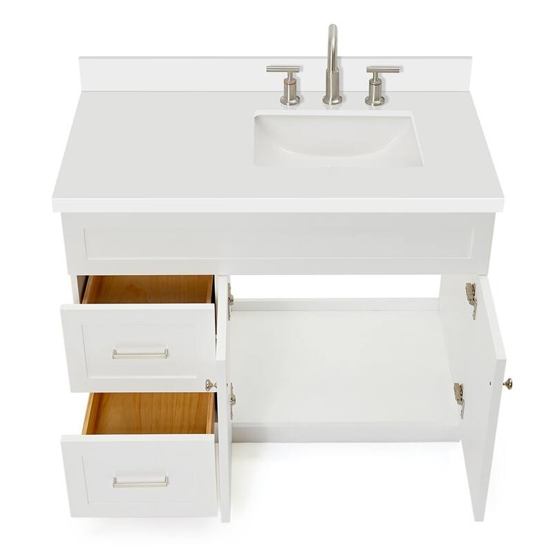 Ariel F043SRWQRVO Hamlet 43" Free Standing Single Basin Vanity Set