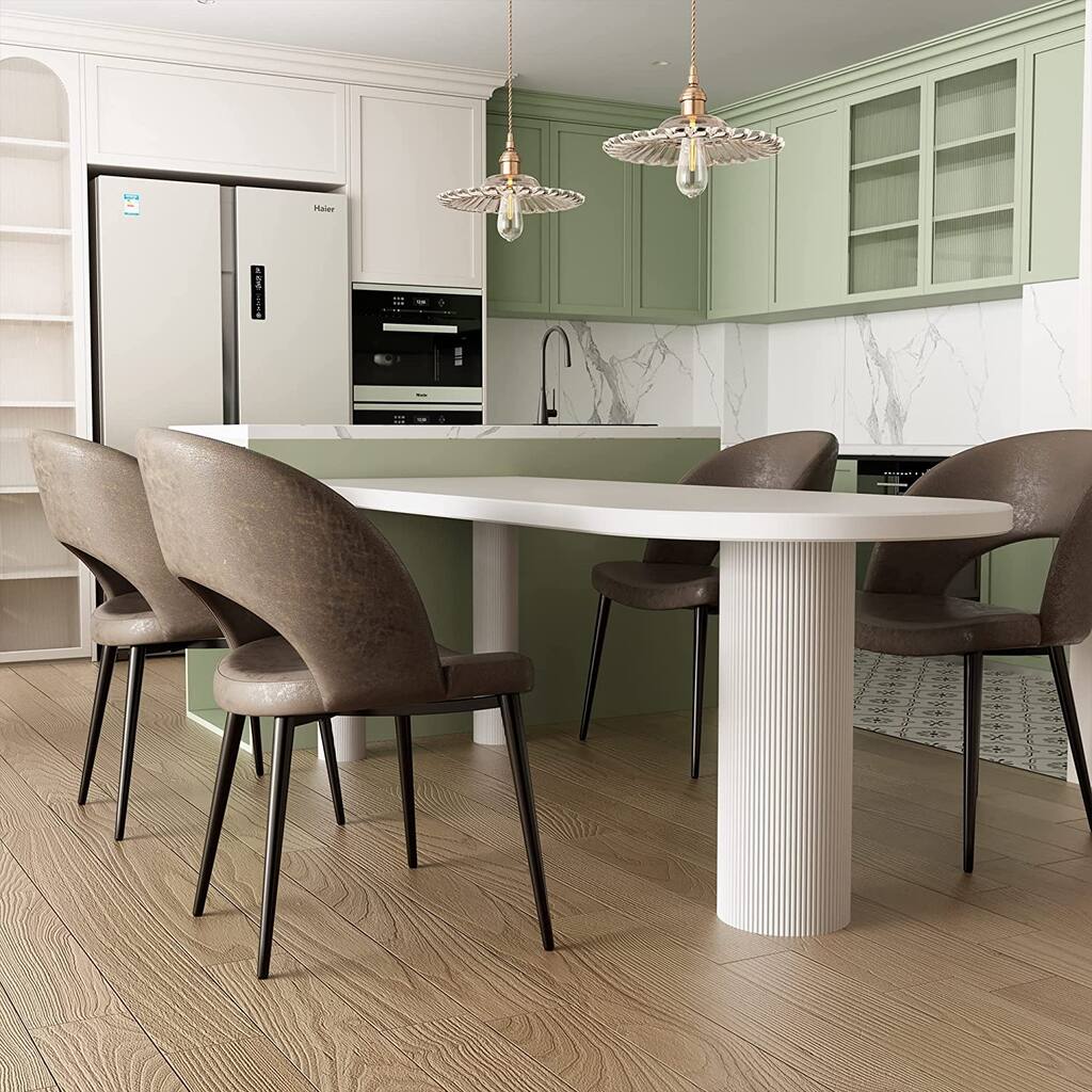 Upholstered Dining Room Chairs with Arms Set of 2