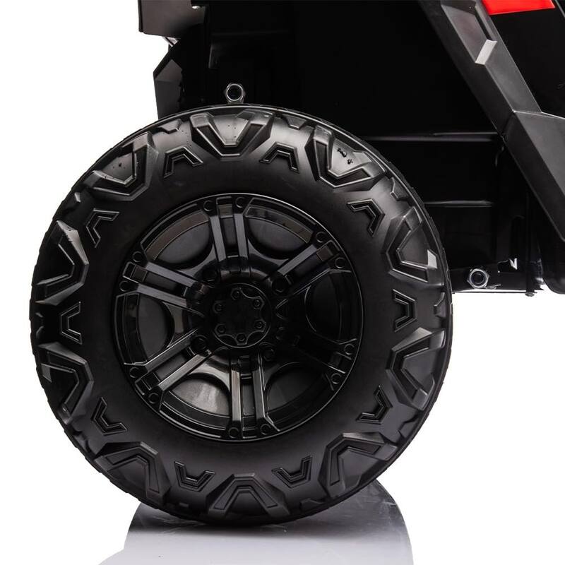 12V Kids Ride on Riding Car W/Parents Remote Control,2-Seat,4WD,4X30W Powerful Motor,Leather Seat
