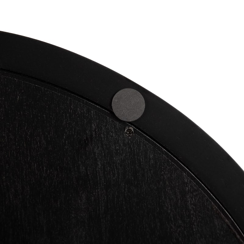 Kate and Laurel Halsey Wood Round Decorative Tray
