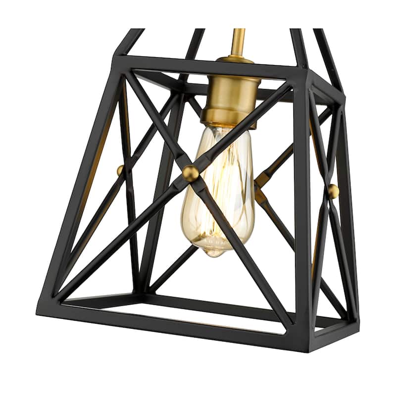Z-Lite Trestle 8" Wide Cage Mini Pendant