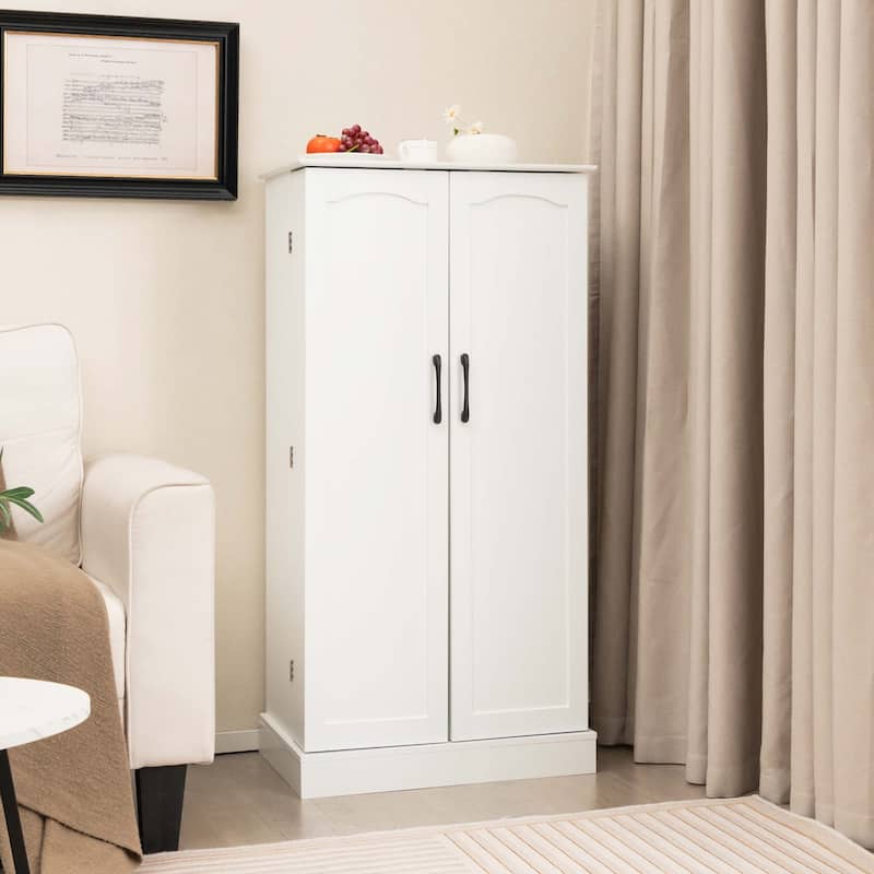 Costway 47.5" kitchen Pantry Cabinet with Doors Adjustable Shelves - See Details