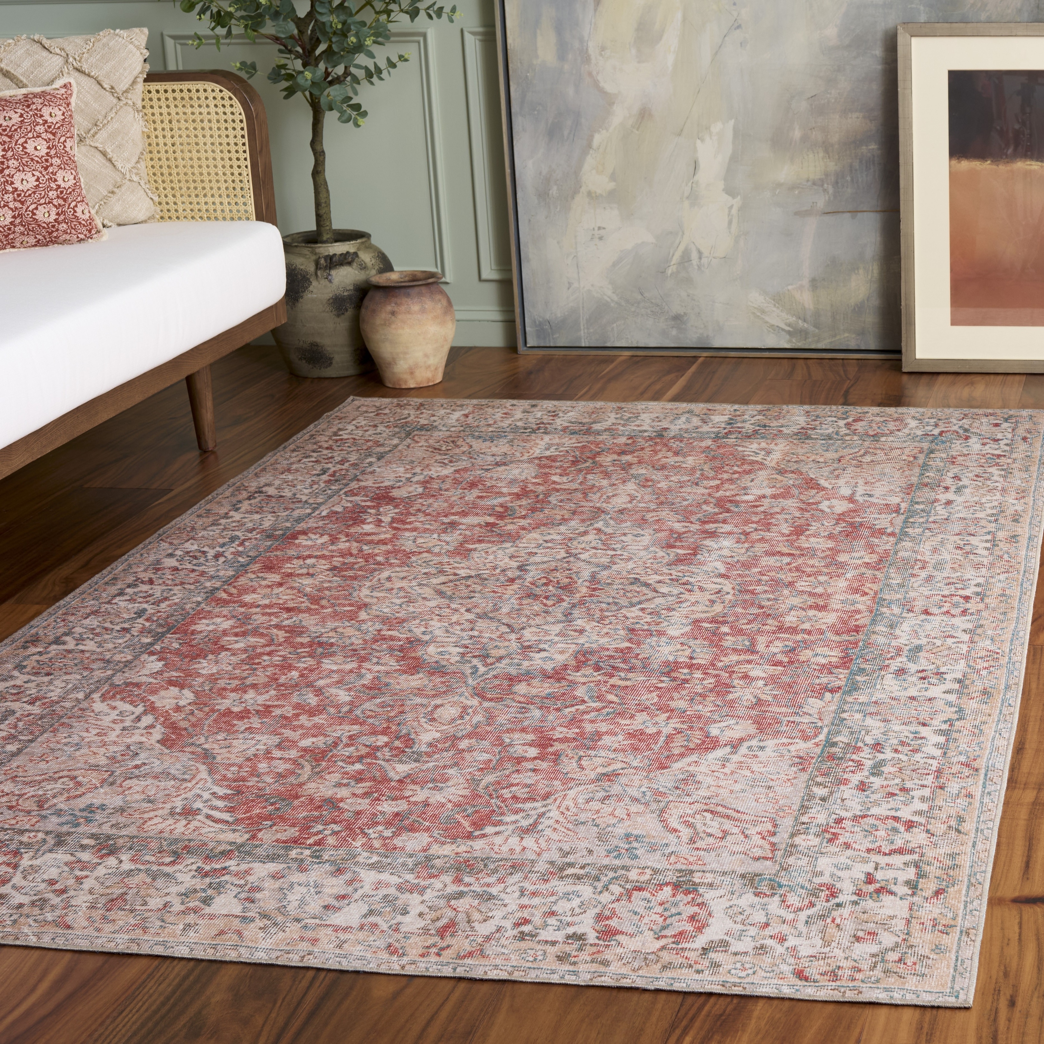 SAFAVIEH Vintage Heriz Stefana Machine Washable Rug