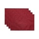 preview thumbnail 20 of 22, Porch & Den Pamela Damask Placemat (Set of 4) - 13"x19"