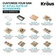 preview thumbnail 19 of 122, KRAUS Bellucci Workstation Undermount Granite Composite Kitchen Sink