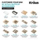 preview thumbnail 14 of 52, KRAUS Kore Stainless Steel Farmhouse Kitchen Sink with Accessories