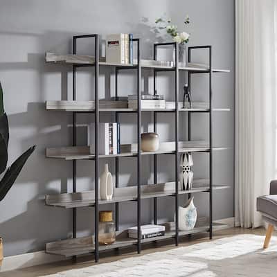 5 Tier Bookcase Home Office Open Bookshelf