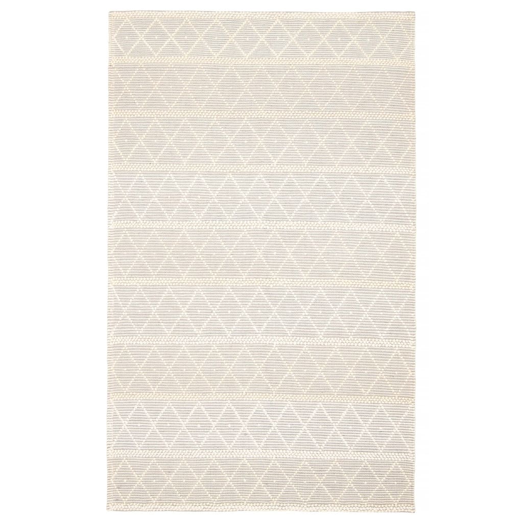 ECARPETGALLERY Braid weave Sienna Grey Wool Rug - 4'10 x 7'10