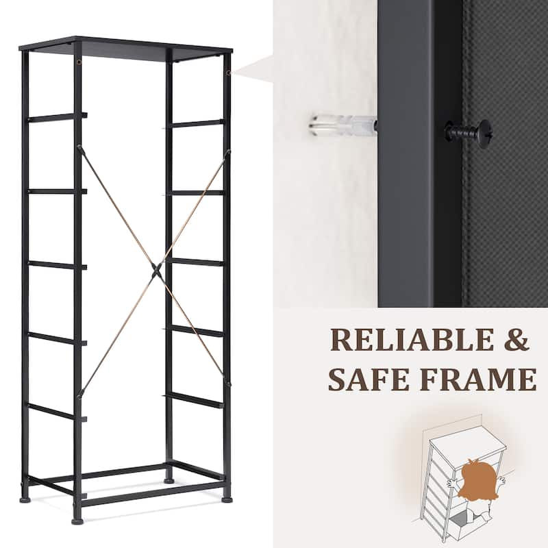 VredHom 6 Drawers Vertical Dresser Storage Tower