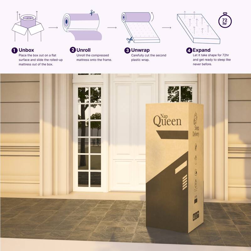 Isabella 14 Inch Queen Hybrid Pillow Top Mattress, CertiPUR-US Certified