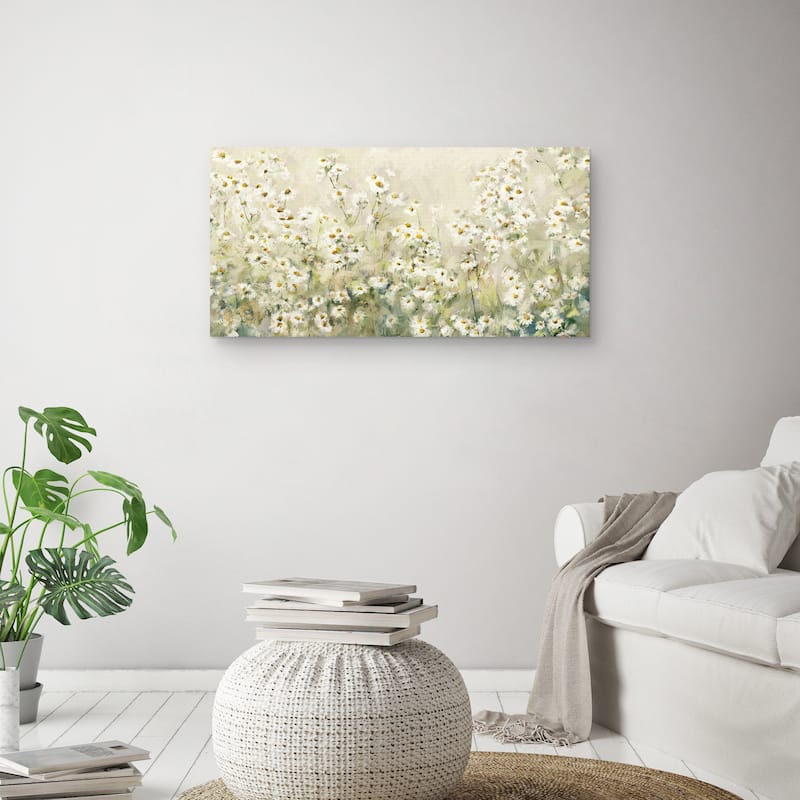 Daytime Daisies by Studio Arts Canvas Art Print