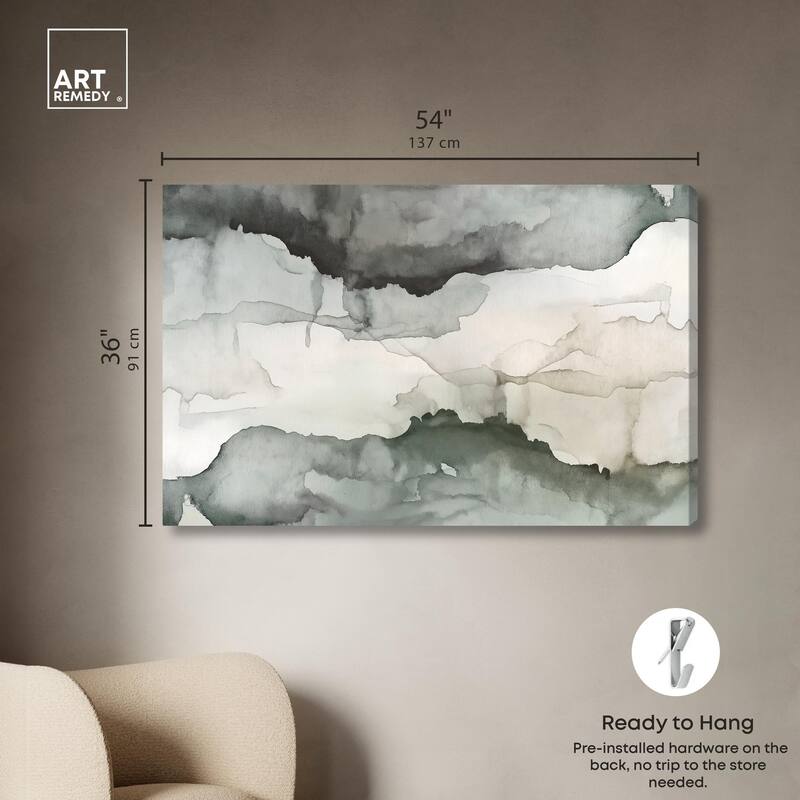 Pigment Flow Canvas by Art Remedy, Gallery Wrapped