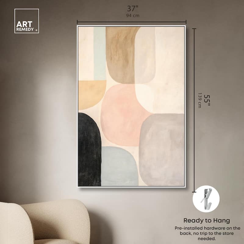Soft Cubism II Canvas by Art Remedy