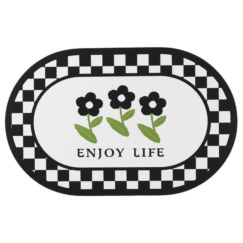 Floral Bath Mat, Bath Rugs Non-Slip Absorbent Bathroom Mat Washable, Bath Mats for Bathroom Floor, Home Decor