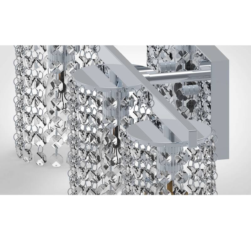 Silver Orchid Tracy 3-light Round Shade Wall Sconce
