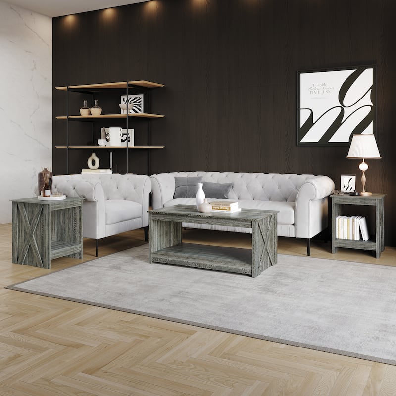 CraftPorch Contemporary Coffee Table Set