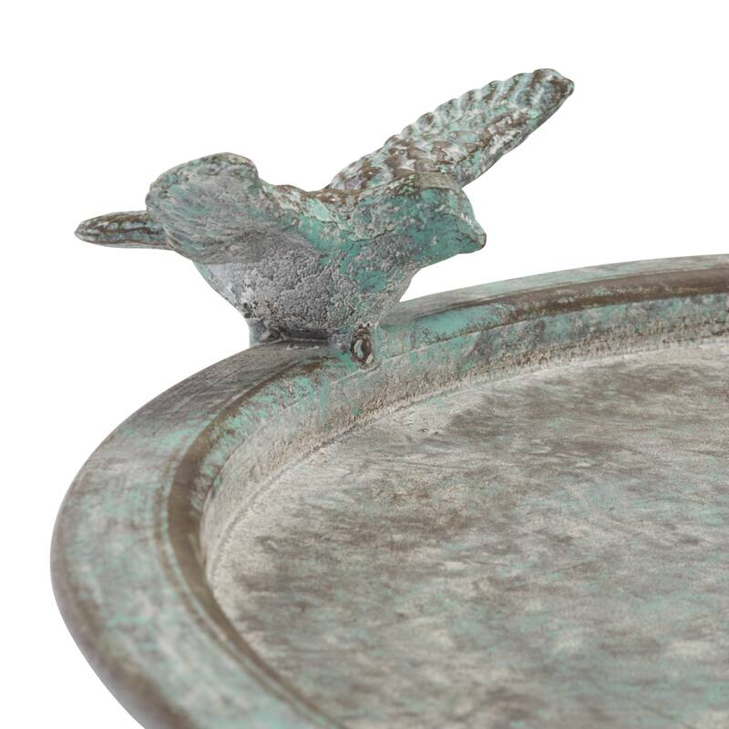 SAFAVIEH Jackeline Iron Outdoor Bird Bath - 21 In. W x 19 In. D x 29 In. H - 21Wx19Dx29H