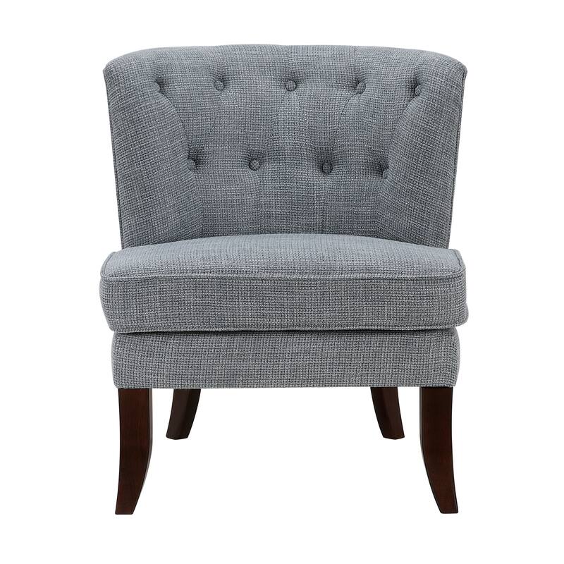 Astor 26" Textured Accent Chair - Button-tufted Chair Back