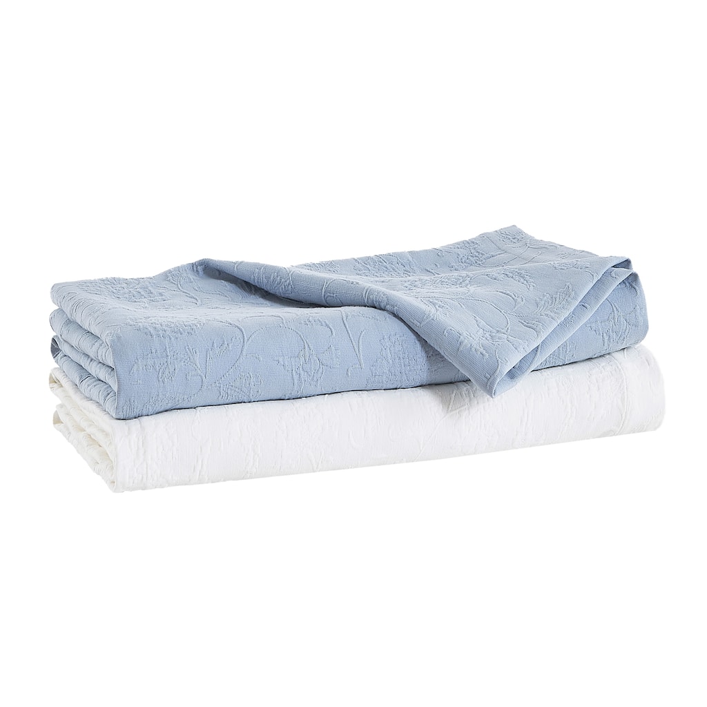 Royel Matelasse Embroidery Cotton Quilt & Coverlet Set - 2 Color