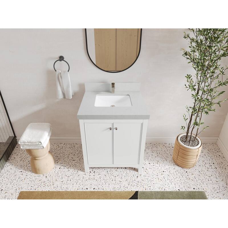 Willow Collections 30 in. W x 22 in. D Chicago Single Sink Bathroom Vanity with Countertop
