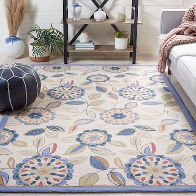 SAFAVIEH Handmade Chelsea Lily Pad French Country Wool Rug