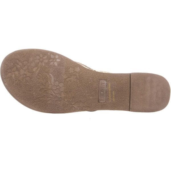 report flip flops gold