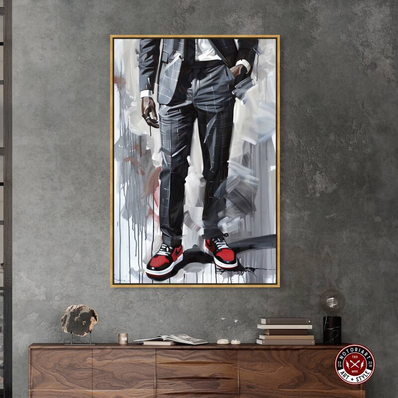 Notoriart Man Of Style Ii Framed Men Style 1 Piece Canvas Wall Art