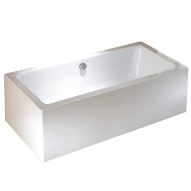 Kingston Brass Aqua Eden 67" Acrylic Soaking Bathtub for Freestanding
