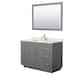 Option Dark Gray, Gold Trim, White Carrara Marble Top
