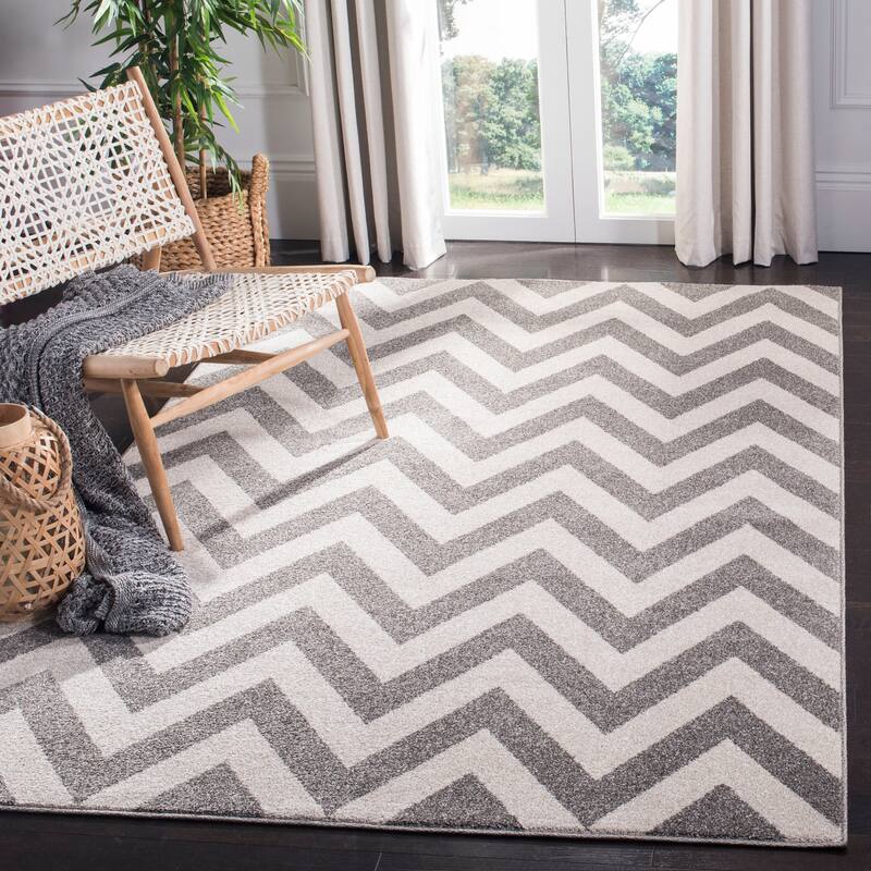 SAFAVIEH Amherst Rinny Modern Rug - 3' x 5' - Dark Grey/Beige