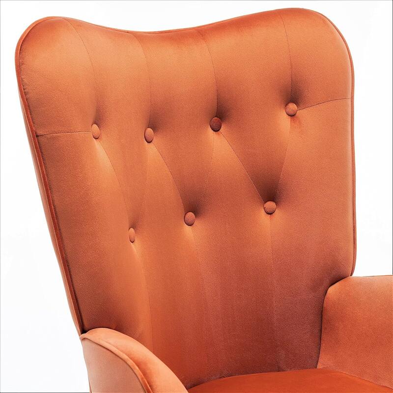 Kreedence 26.38" W Microfiber Accent Chair with Wing Back Design