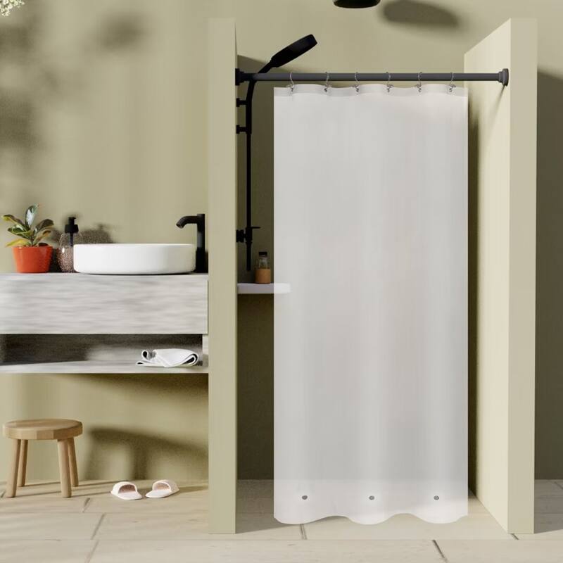 Waterproof PEVA 6G Shower Curtain Liner - 36"Wx72"L - Frost
