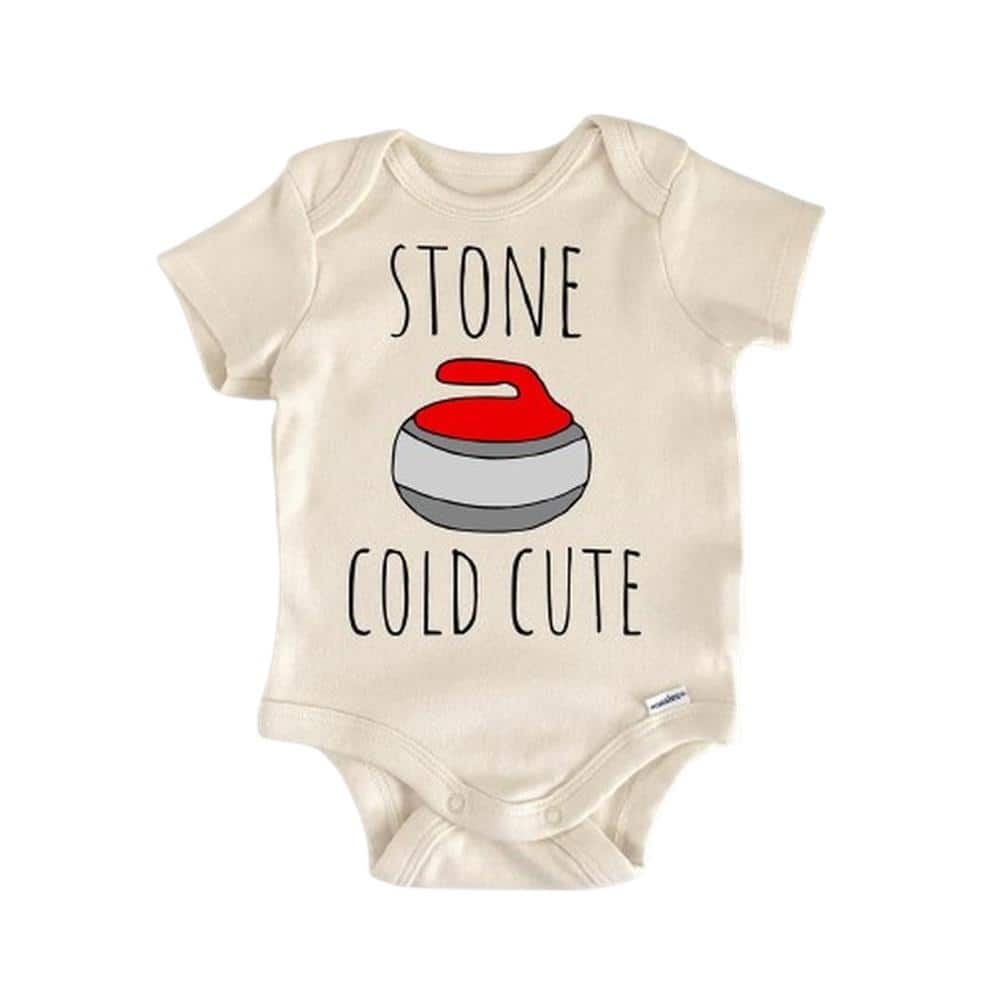 Curling Ice Sports - Baby Boy Girl Clothes Infant Bodysuit Funny Cute Newborn