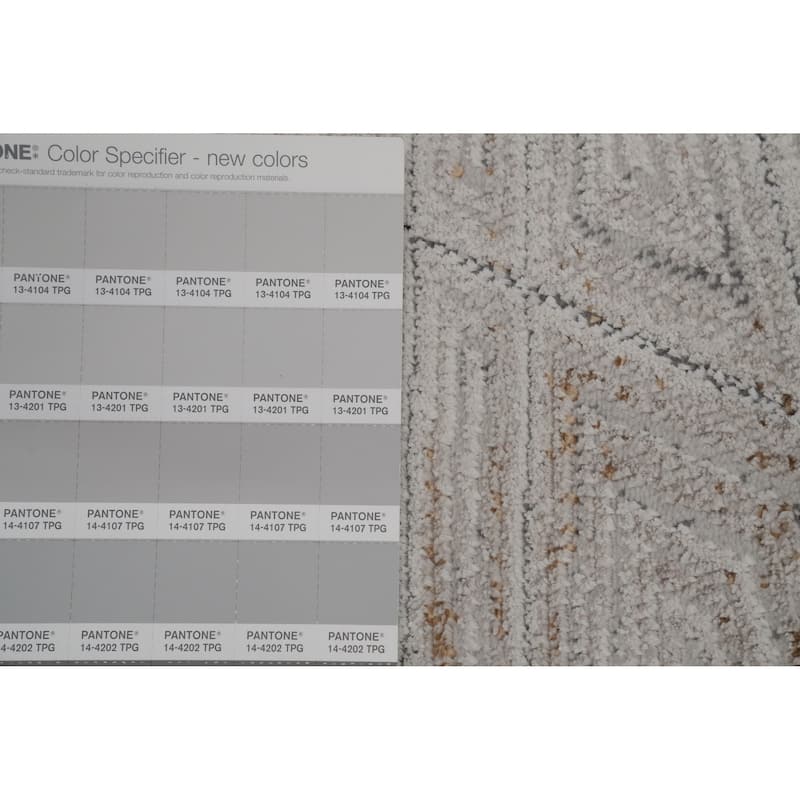 Machine Made Oriental Polyester Carpet Modern Beige & Ivories Distressed Area Rug - 7' 5'' X 5' 2''
