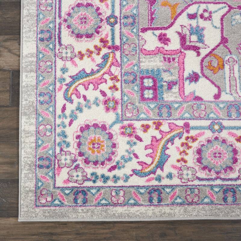 Raro Power Loomed Floral Area Rug By HomeRoots - 9' x 12'