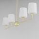 preview thumbnail 6 of 8, Maxim 12097SW Bristol 4 Light 48" Wide Linear Chandelier