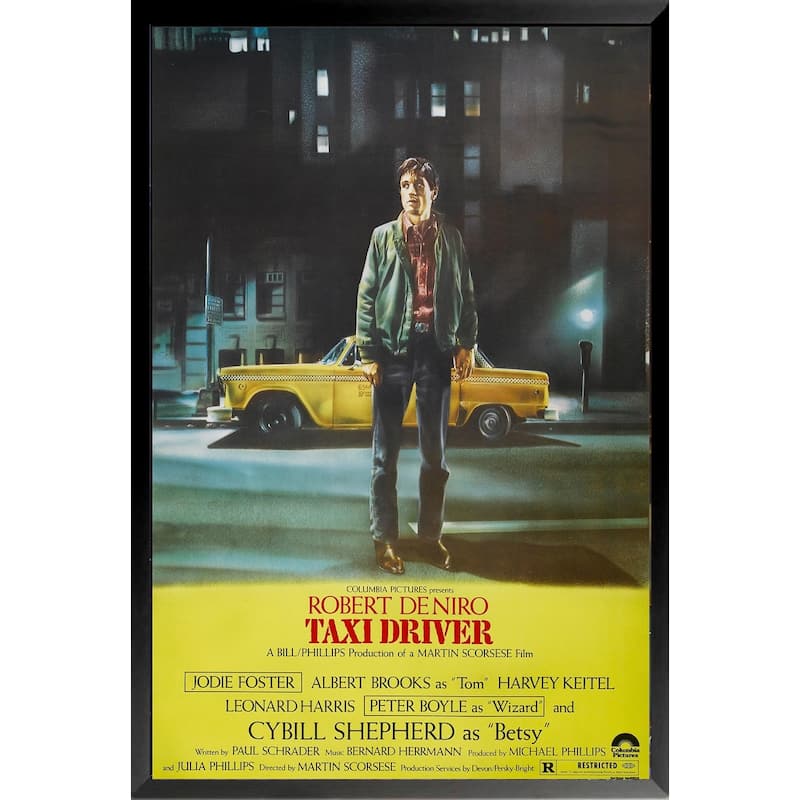 Taxi Driver The Movie Framed Poster - 24 x 36 Inch