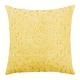 preview thumbnail 68 of 78, Better Trends Rio Collection in Floral Design 100% Cotton Tufted Unique Luxurious Machine Washable Tumble Dry Yellow - Euro Sham