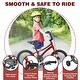 preview thumbnail 9 of 18, 16 Inch Road City Bike For Toddlers Kids, Steel Frame Road Bike With Training Wheels, Lightweight Kids City Bike