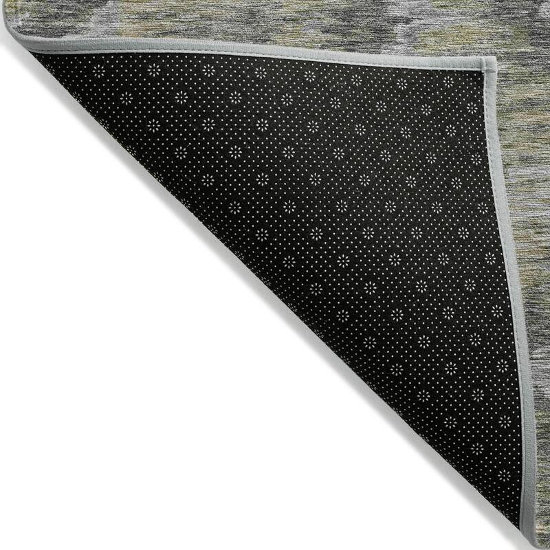 Machine Washable Indoor/ Outdoor Chantille Contemporary Abstract Rug
