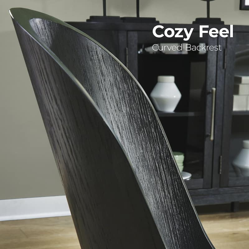 Signature Design by Ashley Rowanbeck Black/Gray Single Dining Chair - 20" W x 23.5" D x 34.5" H