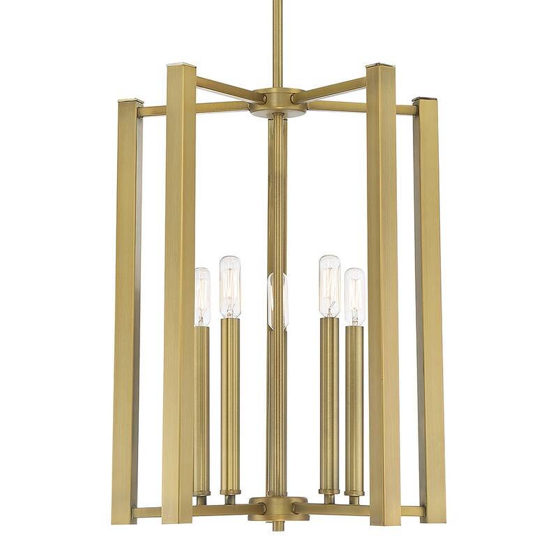 Savoy House Benson 5 Light 16" Wide Pendant - Warm Brass