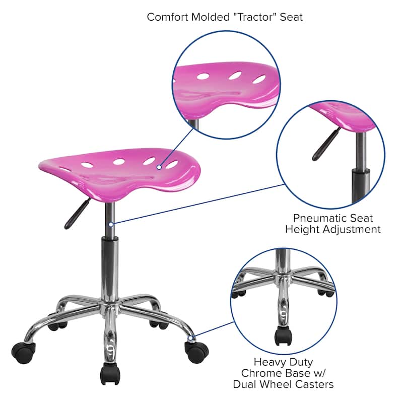Vibrant Colored Tractor Stool